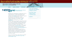 Desktop Screenshot of neesgrid.org